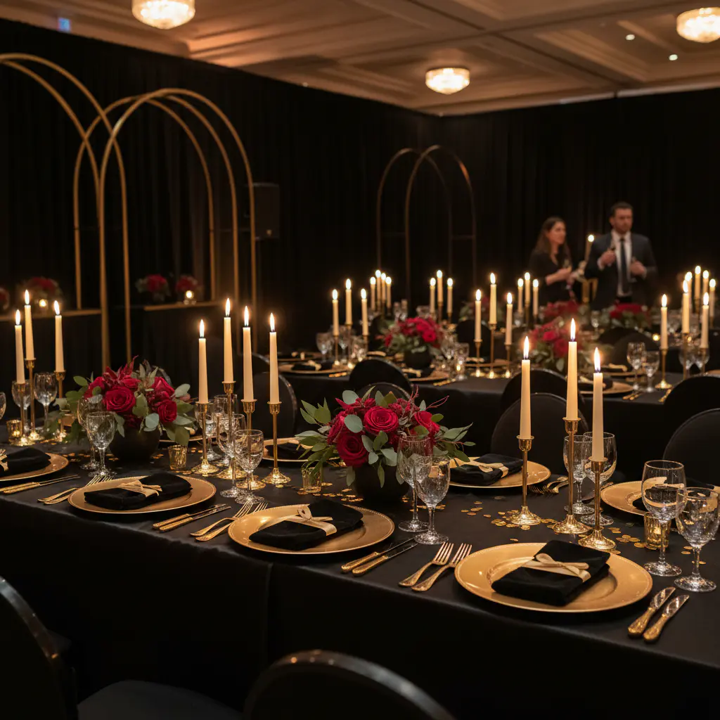 Luxurious private event setup